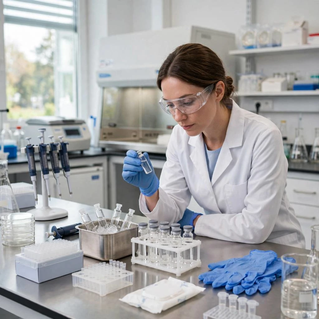 Laboratory Peptide Sample Inspection